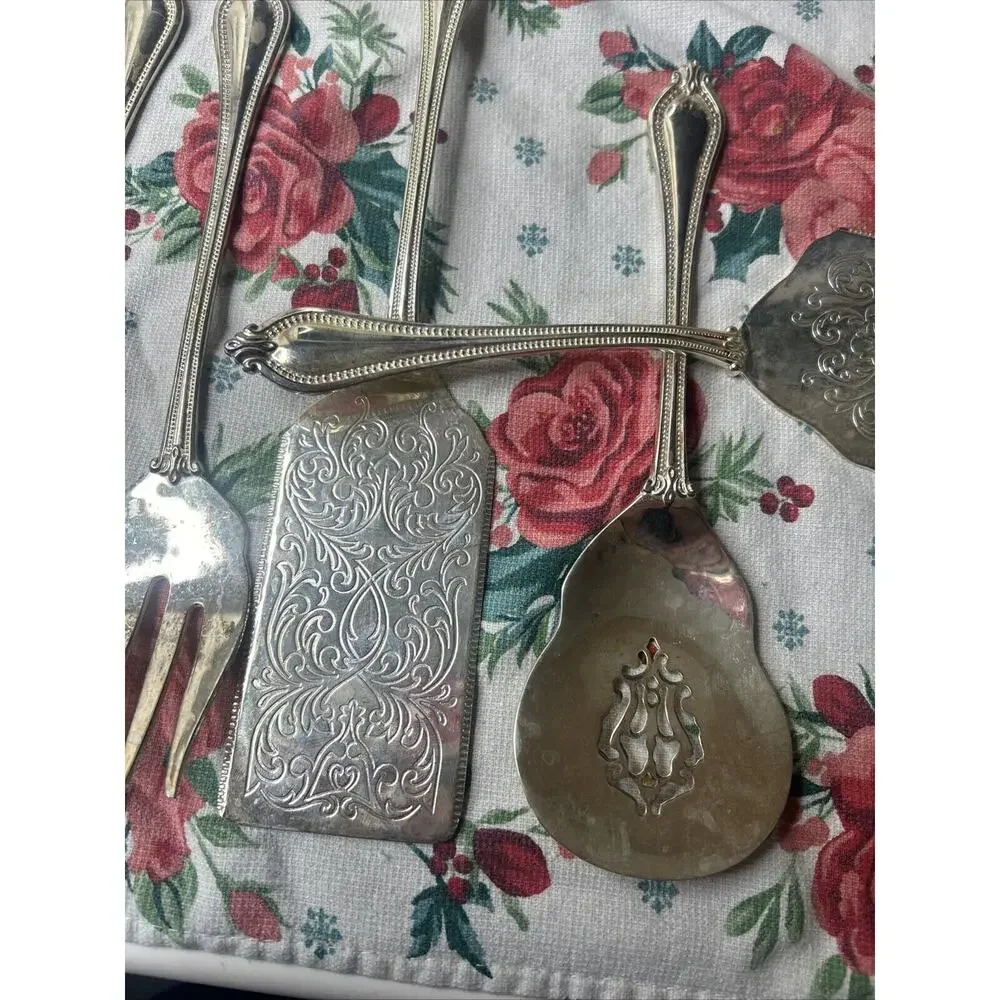 Vintage International Silver‎ Co Silver Plated 11 PC Serving Set